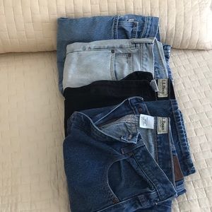 4 Jeans ( 3 LL Bean 1 Lands End) One LowPrice!